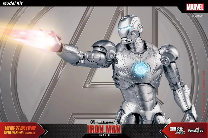 Fondjoy Original Iron Man 1/12 MK1 MK2 MK3 MK4 MK5 MK6 MK7 Zusammengebaute Marvel-Legenden Tony Stark Actionfigur Sammeln Spielzeug Geschenk