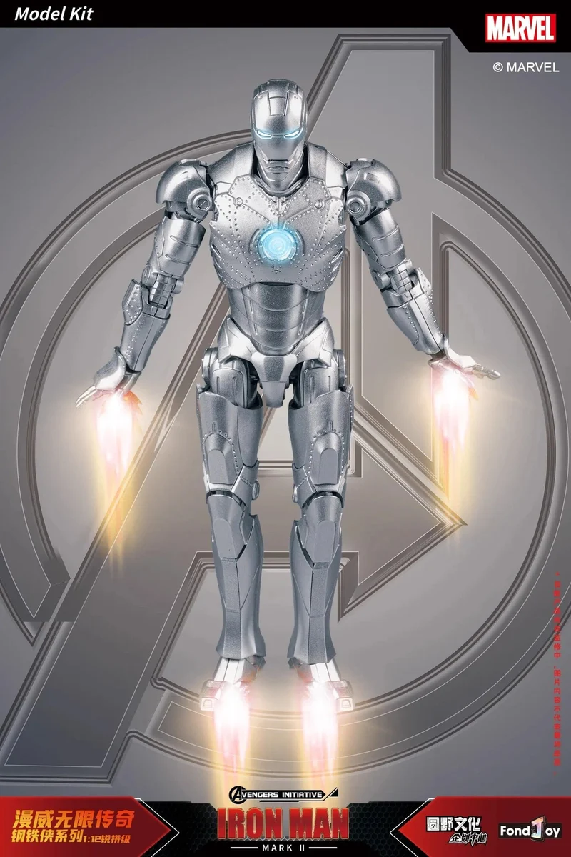Fondjoy Original Iron Man 1/12 MK1 MK2 MK3 MK4 MK5 MK6 MK7 Zusammengebaute Marvel-Legenden Tony Stark Actionfigur Sammeln Spielzeug Geschenk
