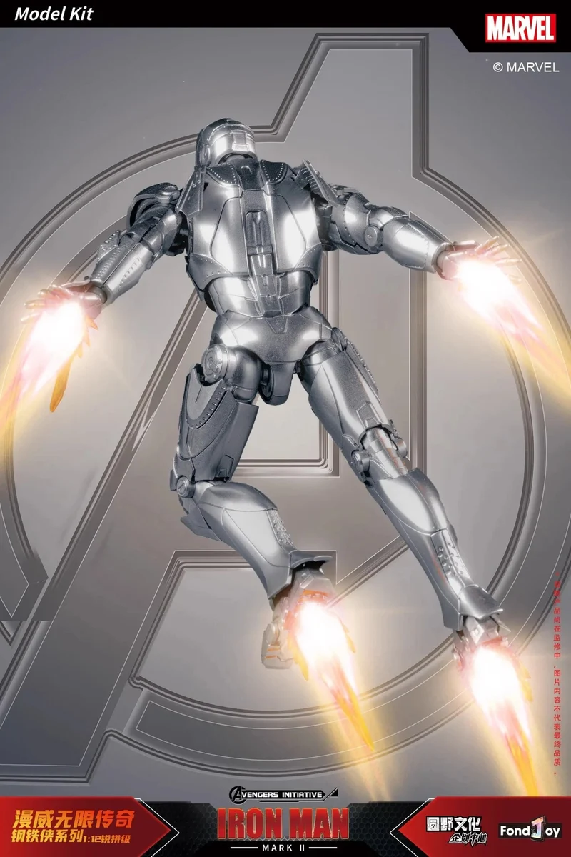 Fondjoy Original Iron Man 1/12 MK1 MK2 MK3 MK4 MK5 MK6 MK7 Zusammengebaute Marvel-Legenden Tony Stark Actionfigur Sammeln Spielzeug Geschenk