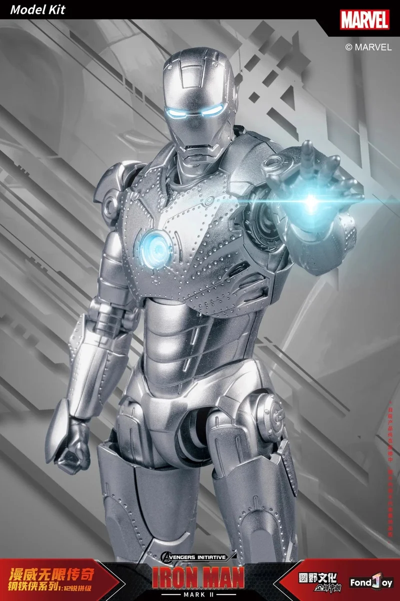 Fondjoy Original Iron Man 1/12 MK1 MK2 MK3 MK4 MK5 MK6 MK7 Zusammengebaute Marvel-Legenden Tony Stark Actionfigur Sammeln Spielzeug Geschenk