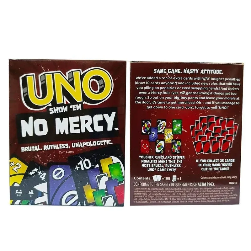 Neu UNO No Mercy Passenden Uno Kartenspiel Dragon Ball Z Multiplayer Familie Party Brettspiel Lustige Freunde Unterhaltung