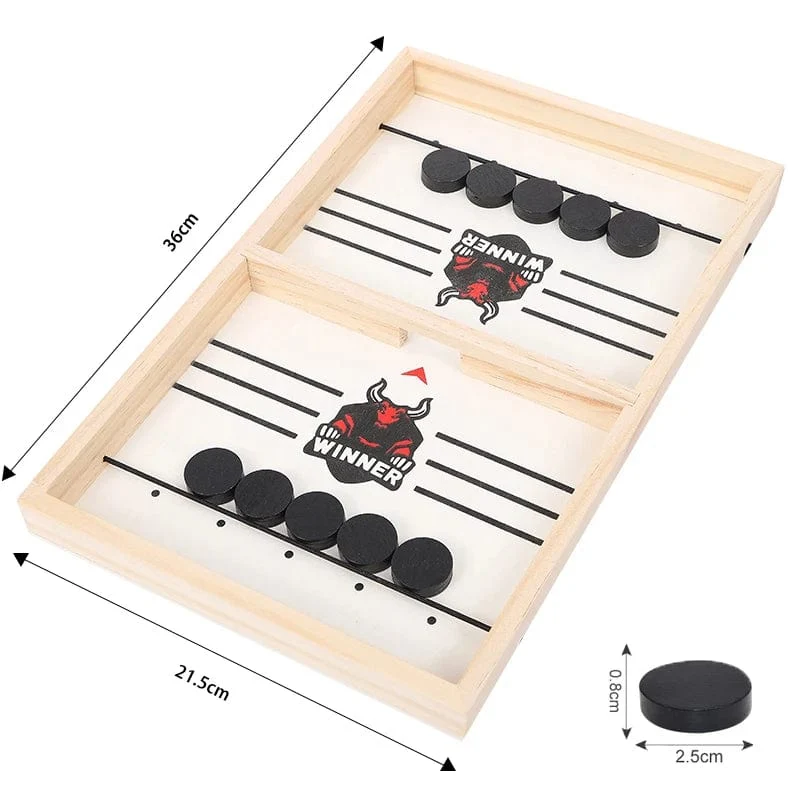 Tischhockey Tempo Sling Puck Brettspiel Fast Sling Puck Winner Party Spiel Erwachsene Kind Familienspiel Desktop Battle Brettspiel