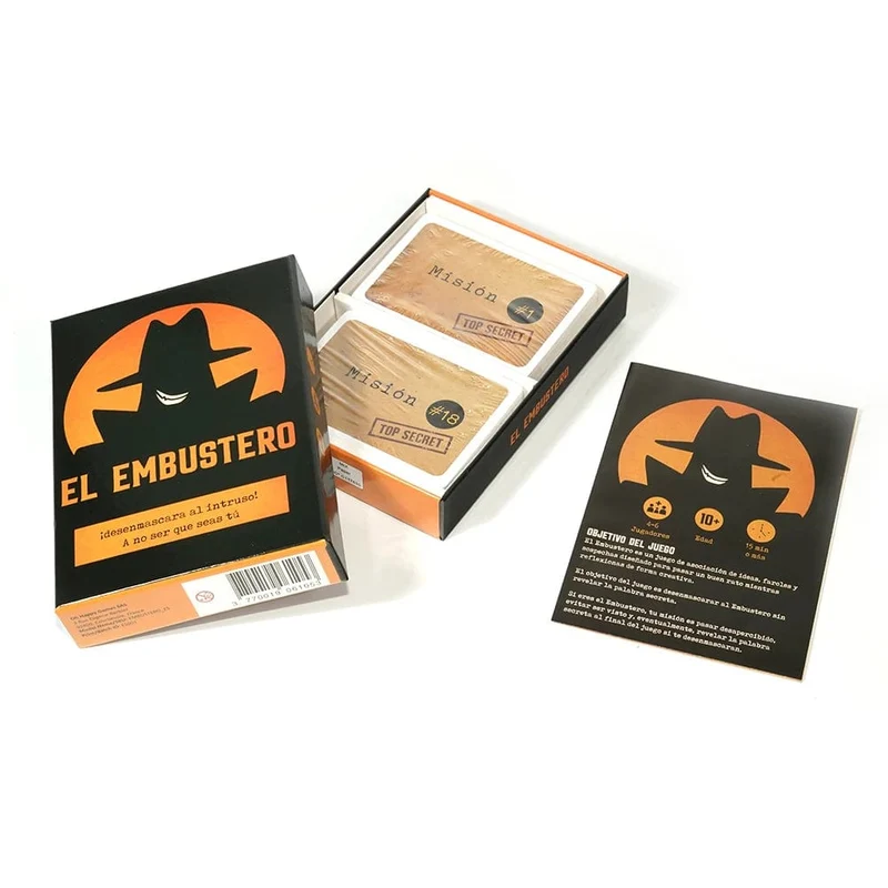 El Embustero ¿Conseguirás desenmascararlo? ¡Faroles, Creatividad, Juegos de Palabras y sospechas! Tischspiel Kartenspiel Familie g