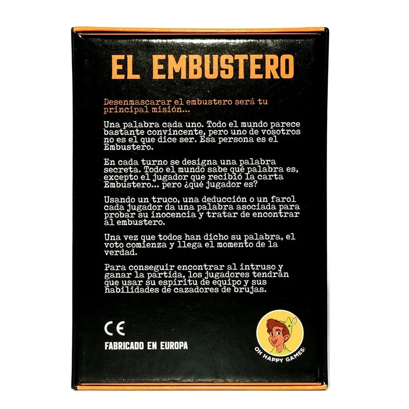 El Embustero ¿Conseguirás desenmascararlo? ¡Faroles, Creatividad, Juegos de Palabras y sospechas! Tischspiel Kartenspiel Familie g