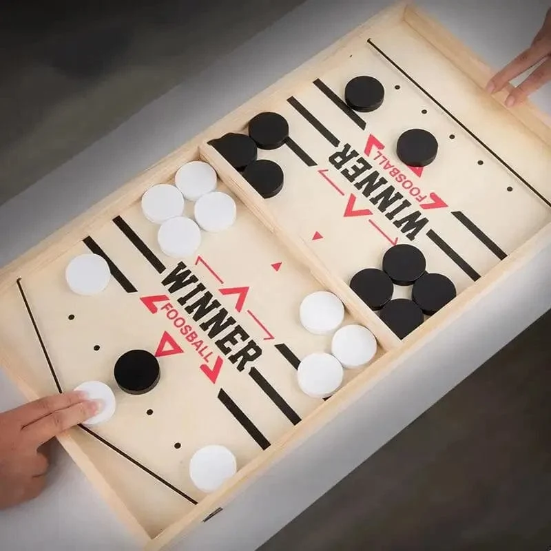 Tischhockey Tempo Sling Puck Brettspiel Fast Sling Puck Winner Party Spiel Erwachsene Kind Familienspiel Desktop Battle Brettspiel