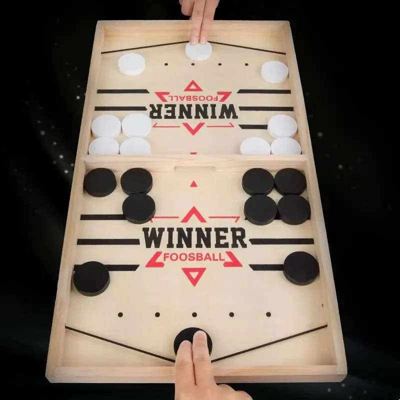 Tischhockey Tempo Sling Puck Brettspiel Fast Sling Puck Winner Party Spiel Erwachsene Kind Familienspiel Desktop Battle Brettspiel
