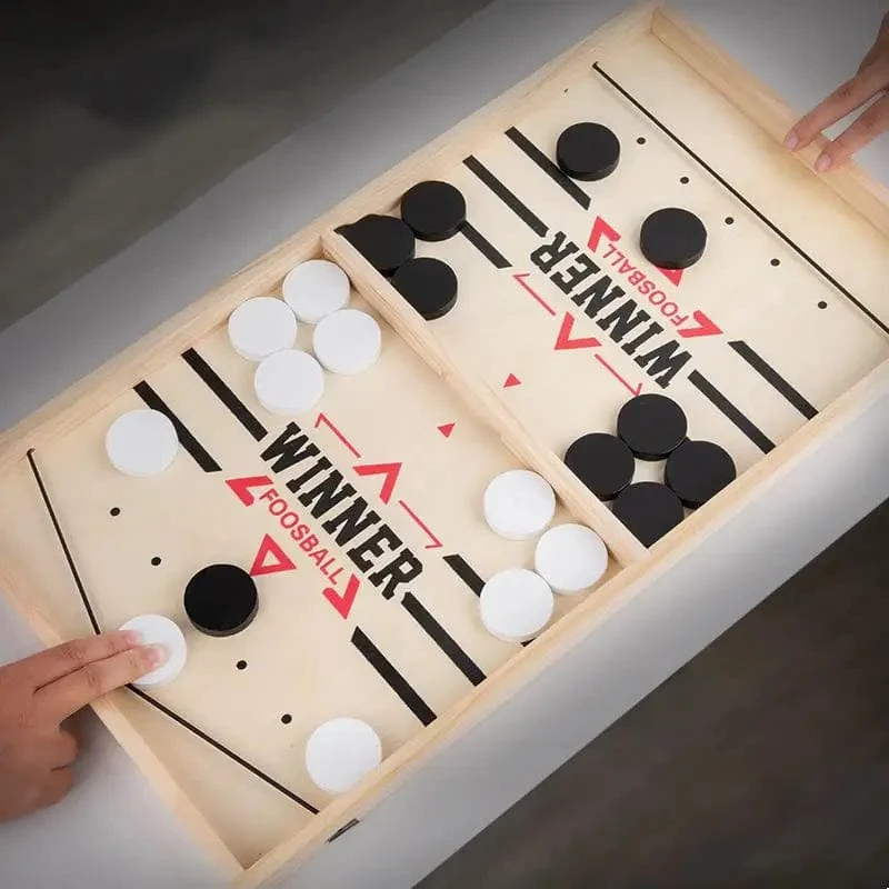 Tischhockey Tempo Sling Puck Brettspiel Fast Sling Puck Winner Party Spiel Erwachsene Kind Familienspiel Desktop Battle Brettspiel