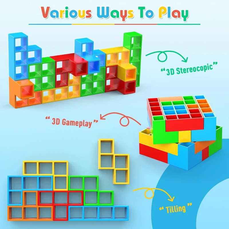64-70-teiliges Stapelbrettspiel für Partys, Familienspiele, Requisiten, Bausteine, Wettbewerb für Kinder und Erwachsene, Geburtstagsgeschenke, Desktop-Spielzeug