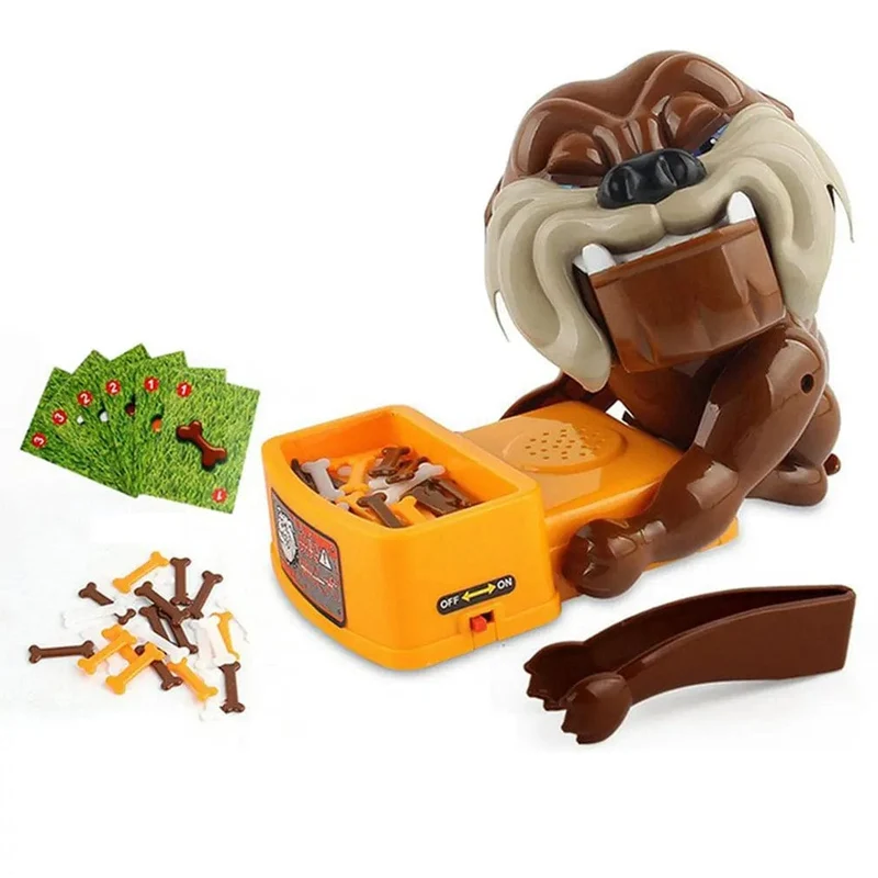 Lustiges, heikles Spielzeug, böser Hund, Kauknochen, Action-Spiele, beißender Weckhund, interaktives Spielzeug für Eltern, Party, Familienspiel, Kinder, Weihnachtsgeschenk