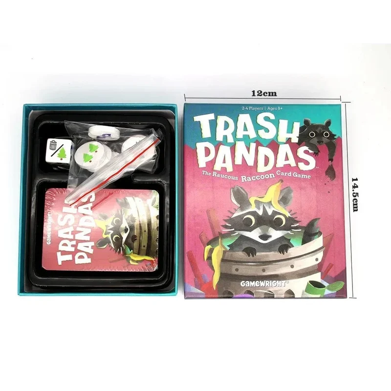 Trash Pandas Brettspiel Party Familienstrategiespiel Interessante Kartenspiele (englische Version)