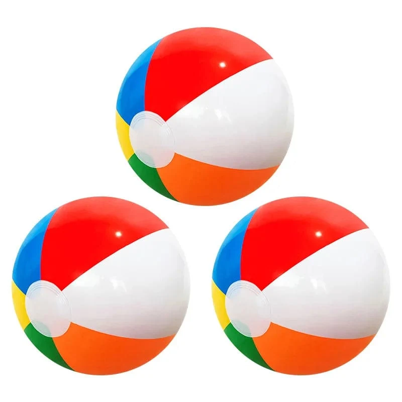3 Stück aufblasbarer Wasserball, bunte Luftballons, für Schwimmbadpartys, Wasserspiel, Strandsportball, lustiges Spielzeug für Kinder