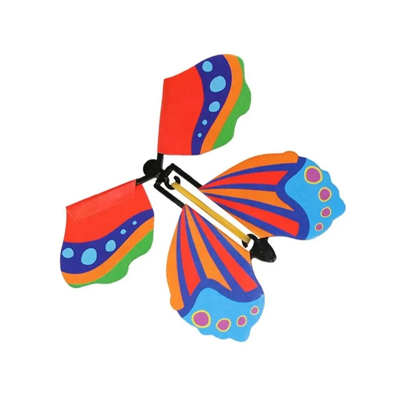 1–10 Stück magischer aufziehbarer fliegender Schmetterling im Buch, mit Gummiband betriebenes magisches Fee-Flugspielzeug, tolles Überraschungsgeschenk, Partygeschenk