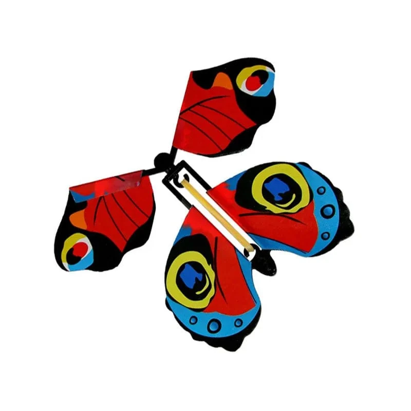 1–10 Stück magischer aufziehbarer fliegender Schmetterling im Buch, mit Gummiband betriebenes magisches Fee-Flugspielzeug, tolles Überraschungsgeschenk, Partygeschenk