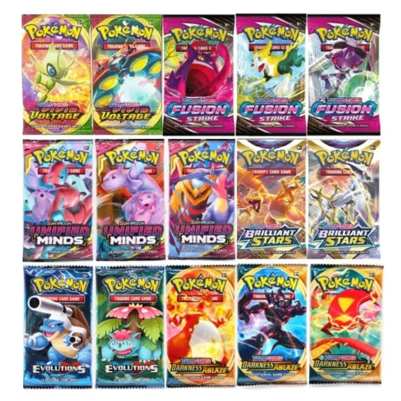 Zufällige 40/80 PCS Pokemon Karten Deck Box Pikachu Englisch Party Spiele Tabletop Matchmaking Karten Set Pokemon Karten' Album Kinder Spielzeug
