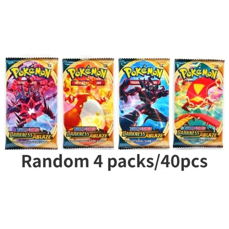 Zufällige 40/80 PCS Pokemon Karten Deck Box Pikachu Englisch Party Spiele Tabletop Matchmaking Karten Set Pokemon Karten' Album Kinder Spielzeug