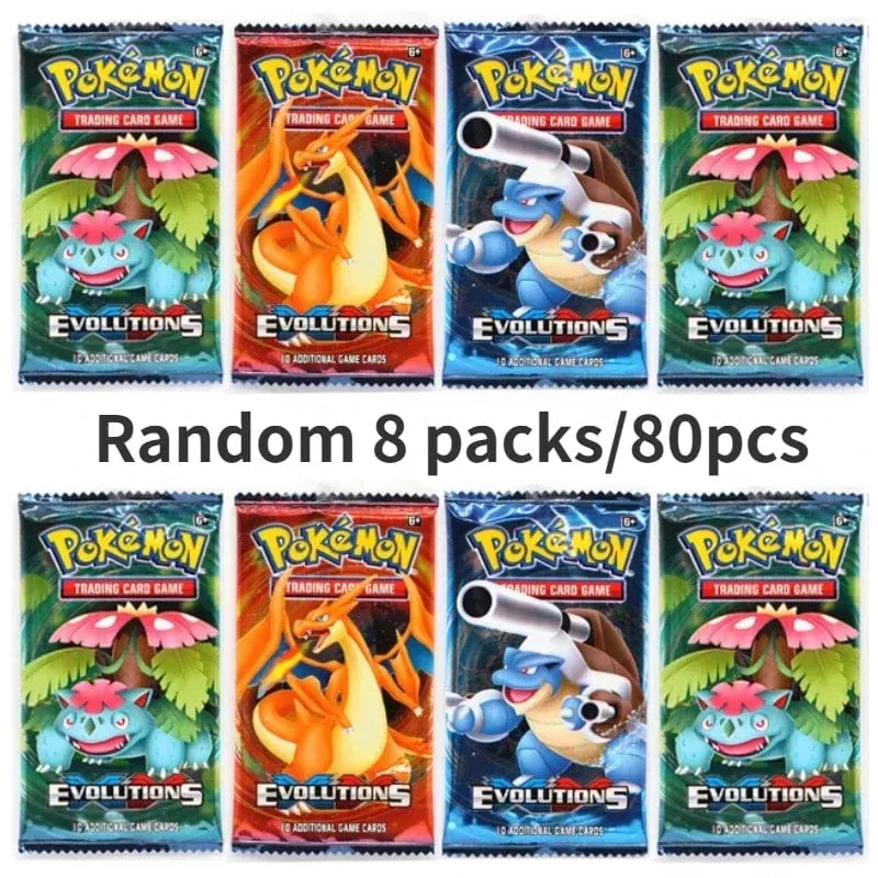 Zufällige 40/80 PCS Pokemon Karten Deck Box Pikachu Englisch Party Spiele Tabletop Matchmaking Karten Set Pokemon Karten' Album Kinder Spielzeug