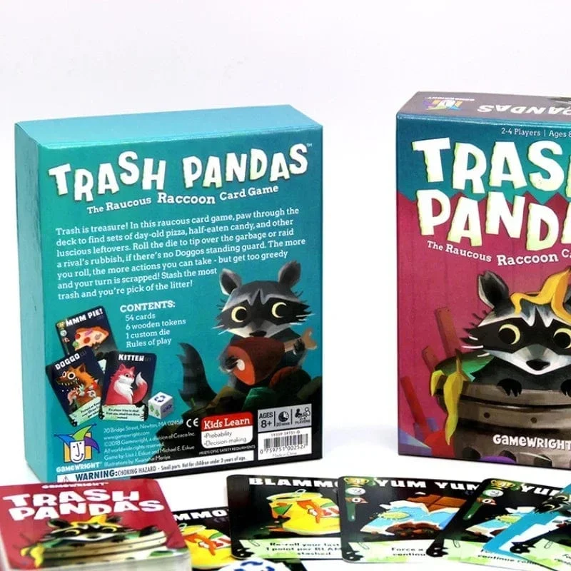 Trash Pandas Brettspiel Party Familienstrategiespiel Interessante Kartenspiele (englische Version)