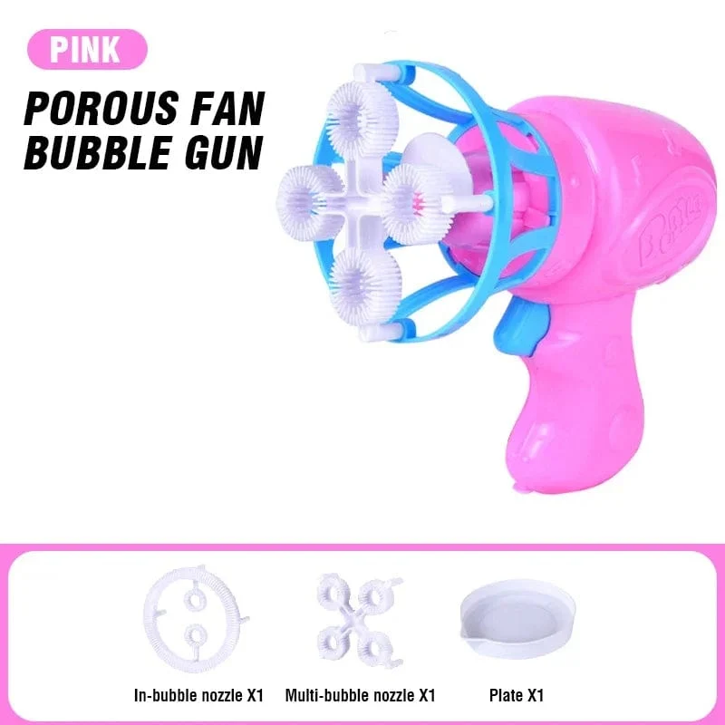 2-in-1-Seifenblasenmaschine, Seifenblasenpistole, kreatives Seifenblasenspielzeug, Gebläsemaschine, Partyspiele für draußen, Spielzeug für Kinder, Jungen und Mädchen