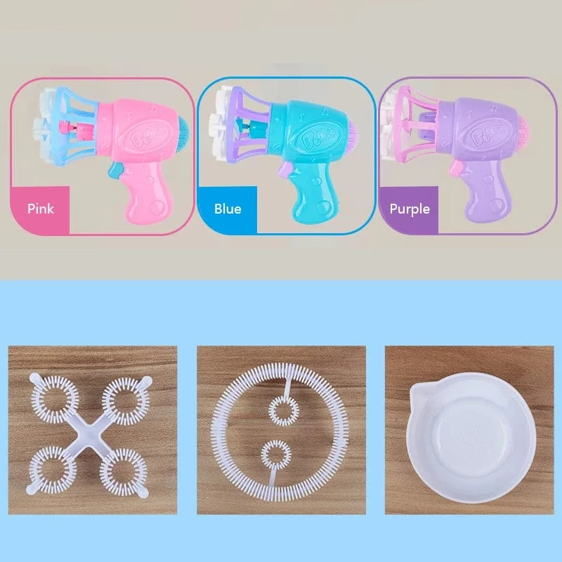 2-in-1-Seifenblasenmaschine, Seifenblasenpistole, kreatives Seifenblasenspielzeug, Gebläsemaschine, Partyspiele für draußen, Spielzeug für Kinder, Jungen und Mädchen