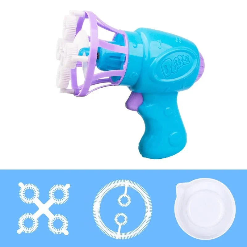 2-in-1-Seifenblasenmaschine, Seifenblasenpistole, kreatives Seifenblasenspielzeug, Gebläsemaschine, Partyspiele für draußen, Spielzeug für Kinder, Jungen und Mädchen