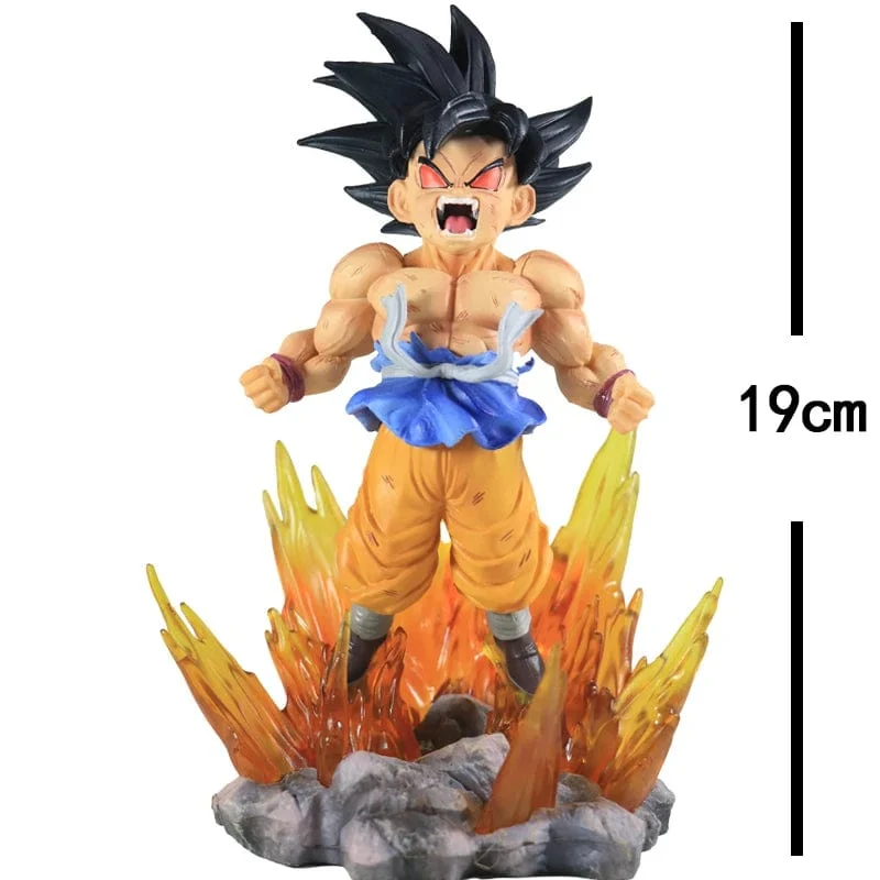 Son Goku Super Saiyajin Figur Anime Dragon Ball GT Goku DBZ Actionfigur Modell Geschenke Sammlerfiguren für Kinder Haltung