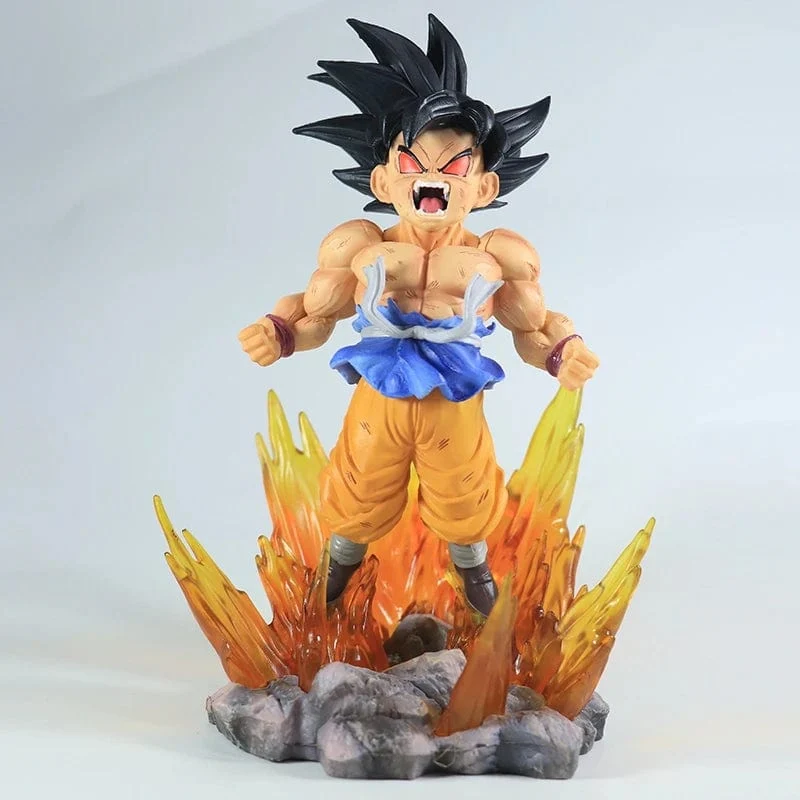Son Goku Super Saiyajin Figur Anime Dragon Ball GT Goku DBZ Actionfigur Modell Geschenke Sammlerfiguren für Kinder Haltung