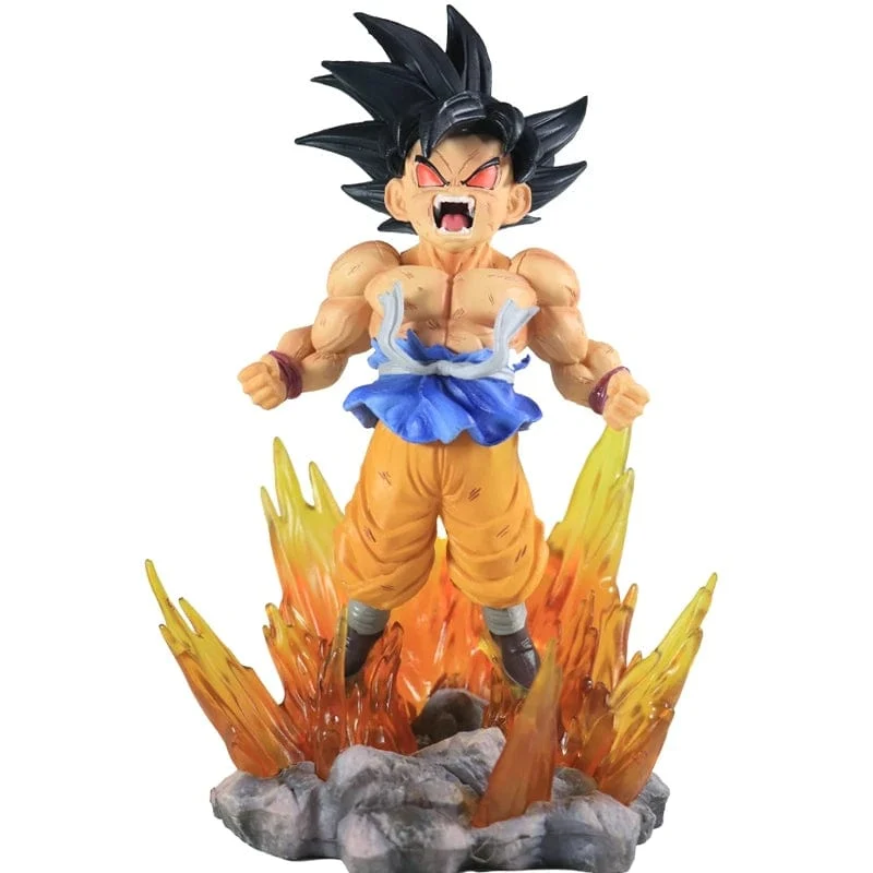 Son Goku Super Saiyajin Figur Anime Dragon Ball GT Goku DBZ Actionfigur Modell Geschenke Sammlerfiguren für Kinder Haltung
