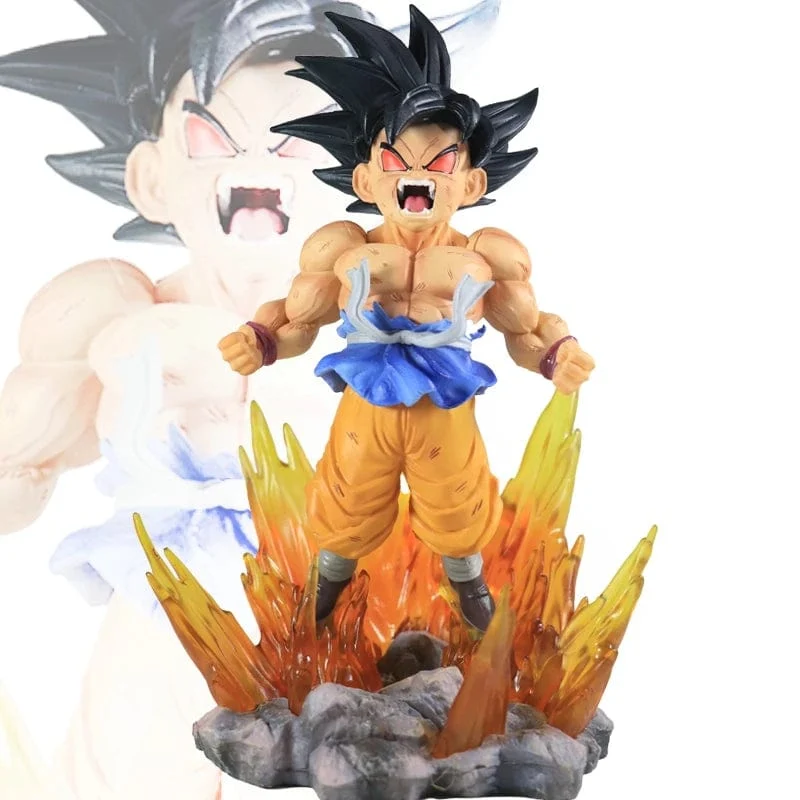 Son Goku Super Saiyajin Figur Anime Dragon Ball GT Goku DBZ Actionfigur Modell Geschenke Sammlerfiguren für Kinder Haltung