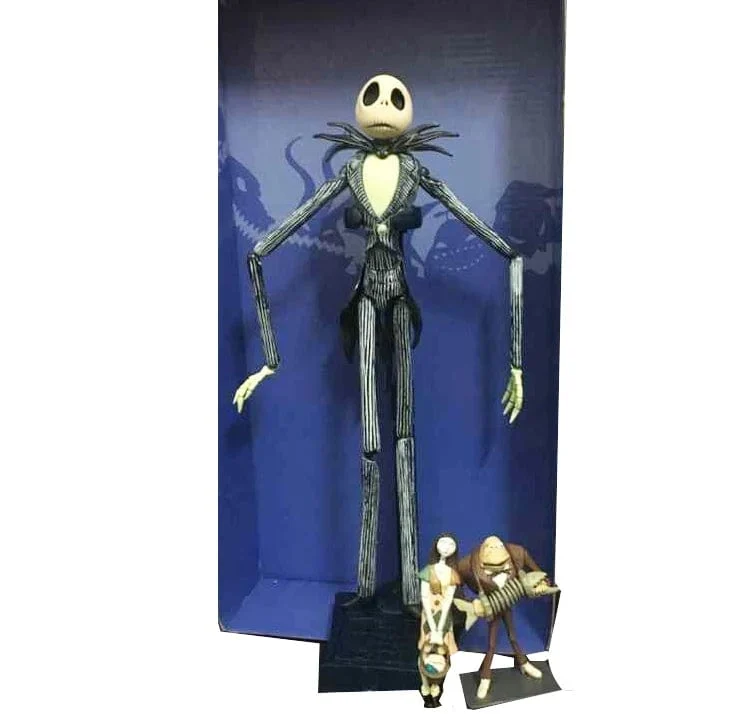 Der Albtraum vor Weihnachten Jack Skellington Actionfigur 12 Gesichter Jack Jack Chair Sonderversion Modell Spielzeug Hallowen Geschenk