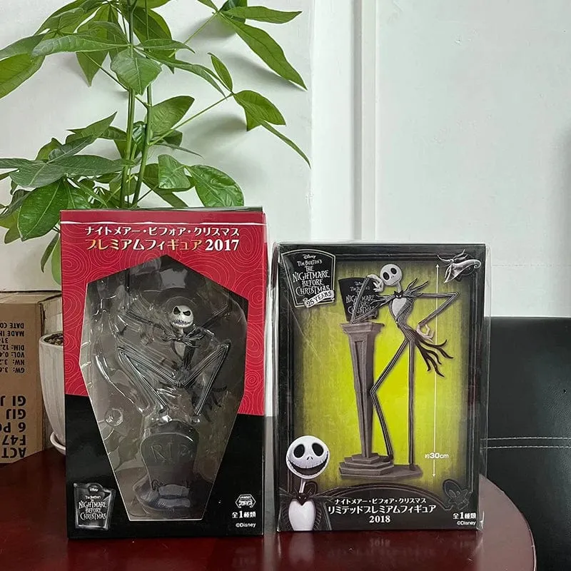 Der Albtraum vor Weihnachten Jack Skellington Actionfigur 12 Gesichter Jack Jack Chair Sonderversion Modell Spielzeug Hallowen Geschenk