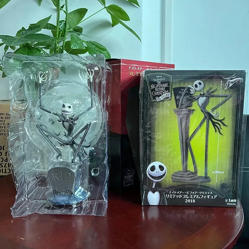 Der Albtraum vor Weihnachten Jack Skellington Actionfigur 12 Gesichter Jack Jack Chair Sonderversion Modell Spielzeug Hallowen Geschenk