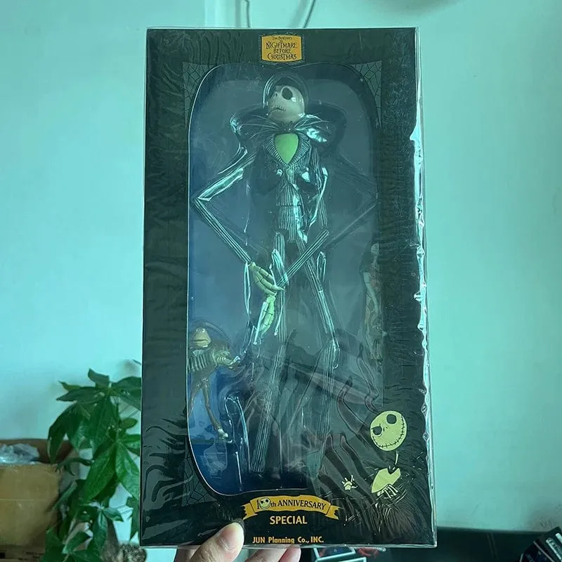 Der Albtraum vor Weihnachten Jack Skellington Actionfigur 12 Gesichter Jack Jack Chair Sonderversion Modell Spielzeug Hallowen Geschenk