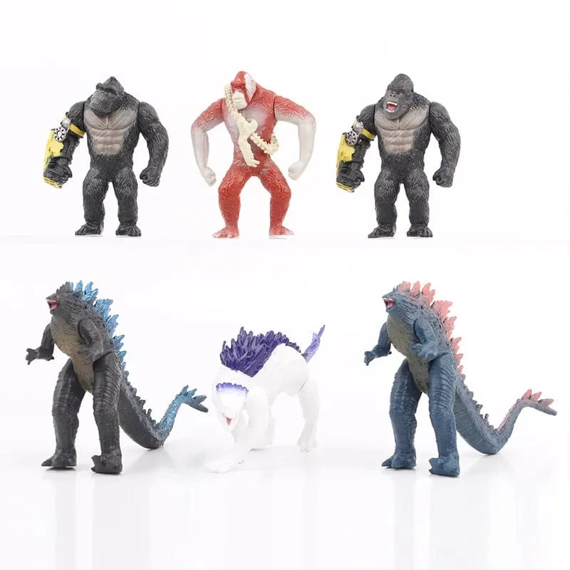 6 Teile/paket Godzilla VS King Kong 2 Neue Reich Action Figur Neue Ankunft Monster Modell Gojira Ornamente Puppe