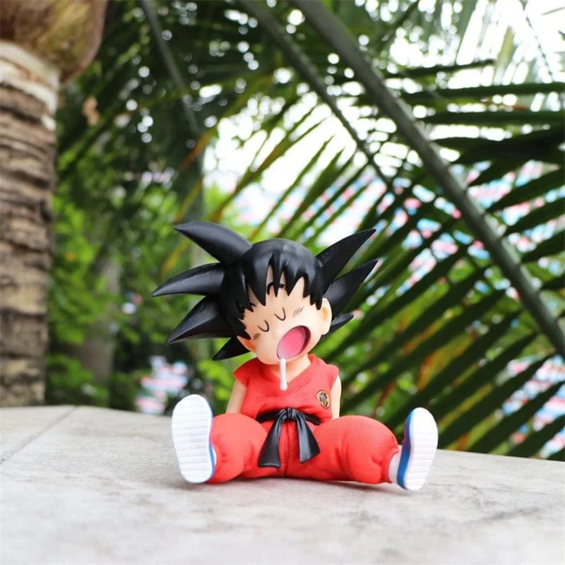 10cm Dragon Ball Anime Figur Sohn Goku Super Saiyajin Q Version Modell Figur PVC Statue Sammlung Spielzeug Kinder Weihnachtsgeschenke