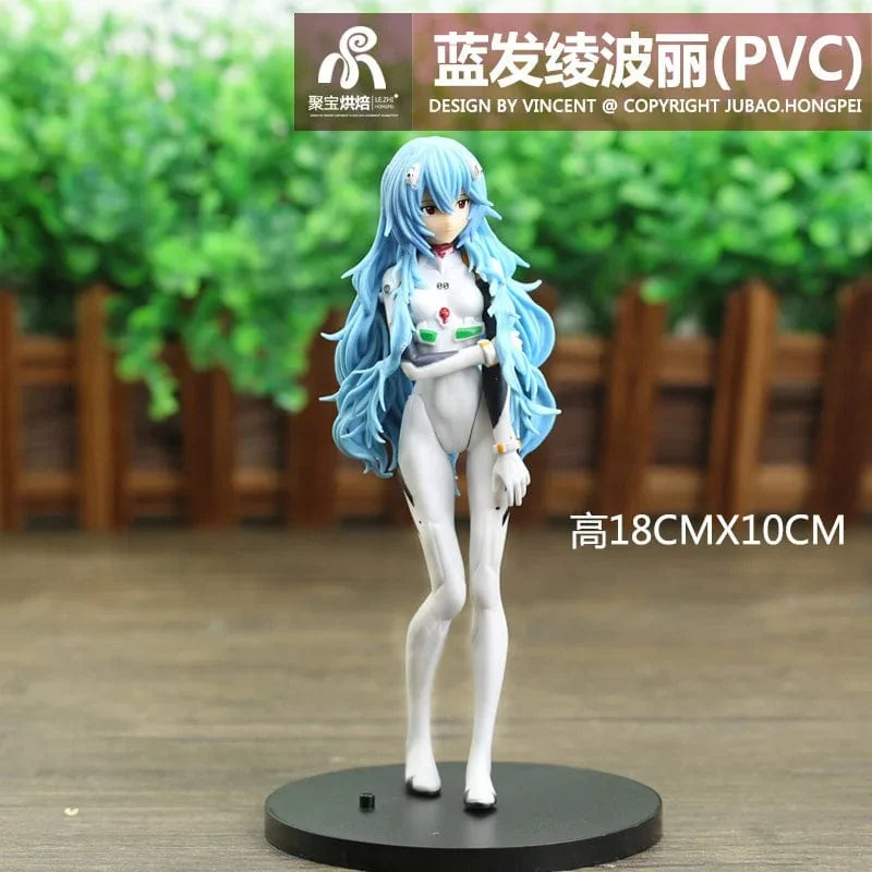 18cm Neue Anime Neon Genesis Evangelion Eva Ayanami Rei Kawaii Figur Pvc Modell Spielzeug Puppe Sammeln Ornamente Geschenke