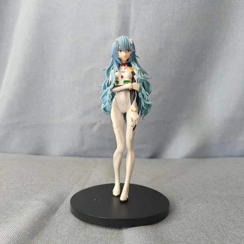 18cm Neue Anime Neon Genesis Evangelion Eva Ayanami Rei Kawaii Figur Pvc Modell Spielzeug Puppe Sammeln Ornamente Geschenke