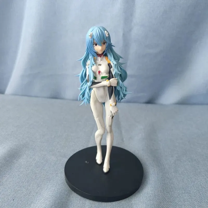 18cm Neue Anime Neon Genesis Evangelion Eva Ayanami Rei Kawaii Figur Pvc Modell Spielzeug Puppe Sammeln Ornamente Geschenke