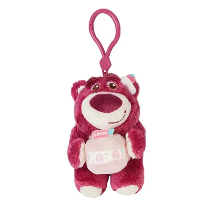 Original Disney Toy Story Stich Kawaii Winnie Lotso Plüsch Puppe Cartoon Gefüllte Anime Keychain Anhänger Band Spielzeug Geschenk Für Kinder