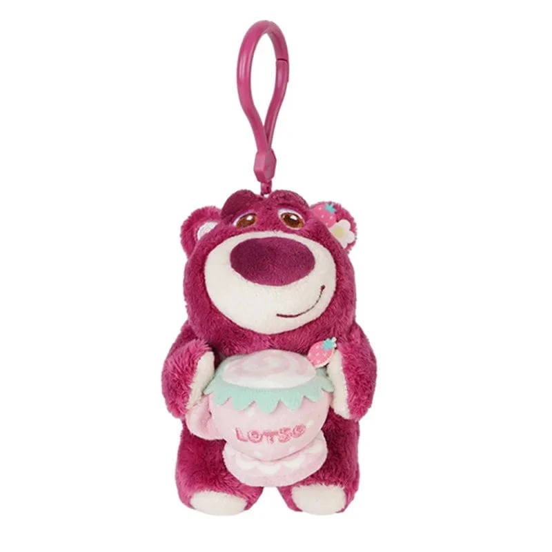 Original Disney Toy Story Stich Kawaii Winnie Lotso Plüsch Puppe Cartoon Gefüllte Anime Keychain Anhänger Band Spielzeug Geschenk Für Kinder