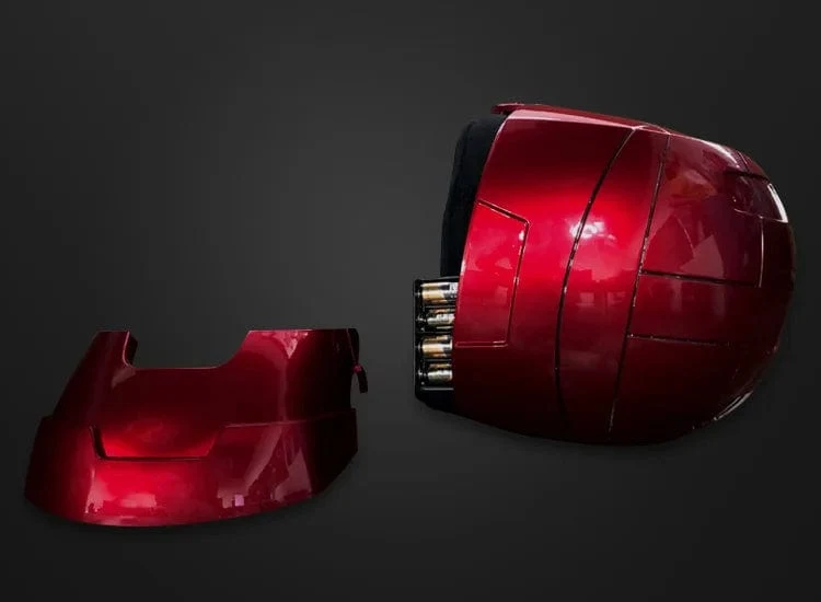 Neu AutoKing 1:1 Mk5 Iron Man Helm Cosplay Sprachsteuerung Augen mit Licht Modell Spielzeug für Erwachsene Elektrisches tragbares Weihnachtsgeschenk
