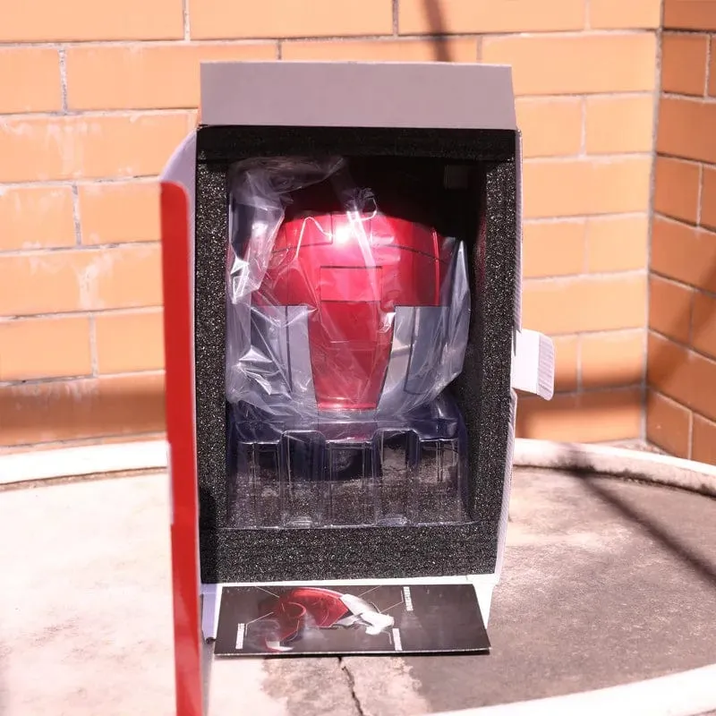 Neu AutoKing 1:1 Mk5 Iron Man Helm Cosplay Sprachsteuerung Augen mit Licht Modell Spielzeug für Erwachsene Elektrisches tragbares Weihnachtsgeschenk