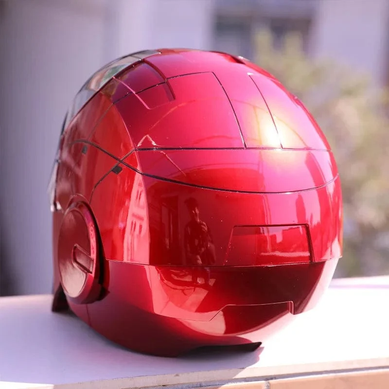 Neu AutoKing 1:1 Mk5 Iron Man Helm Cosplay Sprachsteuerung Augen mit Licht Modell Spielzeug für Erwachsene Elektrisches tragbares Weihnachtsgeschenk