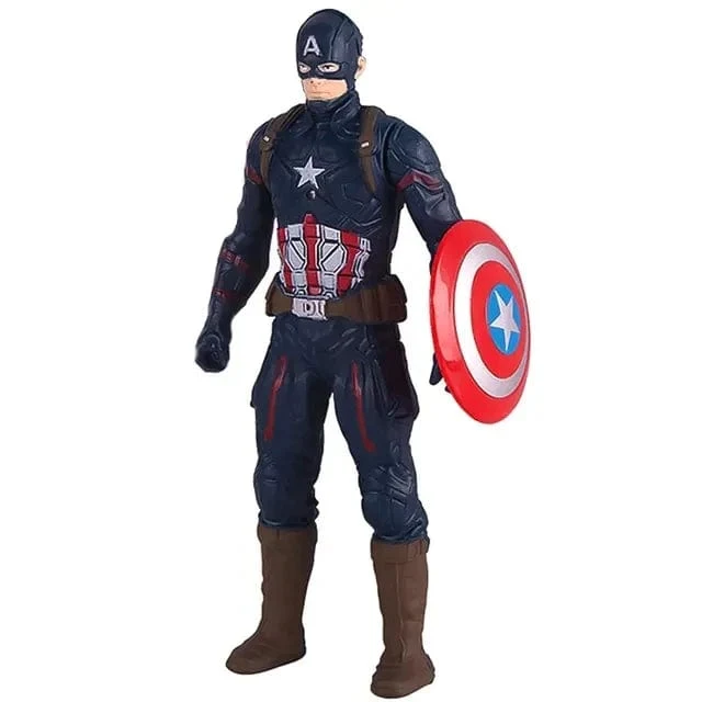 2024 Marvel Spiderman Hulk Ironman Anime Actionfigur Spielzeug Weihnachtsgeschenk PVC Bewegliche Gelenke Leuchtende Puppensammlung Modellspielzeug