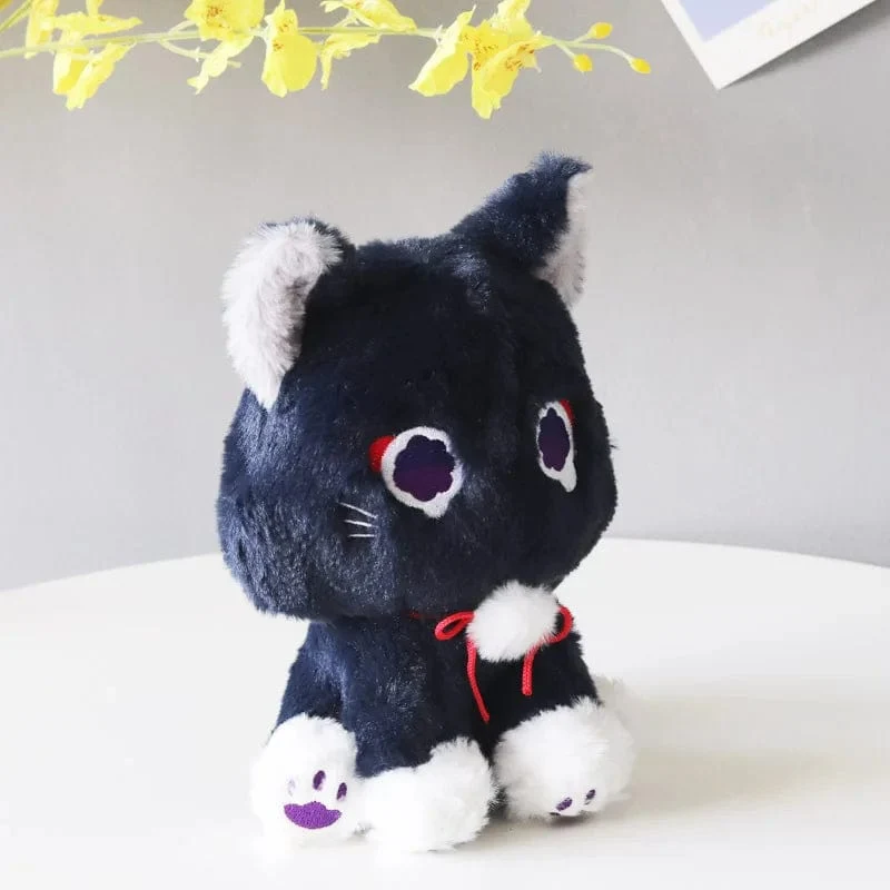 22cm Anime Scaramouche Katze süße Plüschpuppe Genshin Impact Wanderer Pet Cosplay gefülltes Kissen Spielzeug Geburtstagsgeschenk