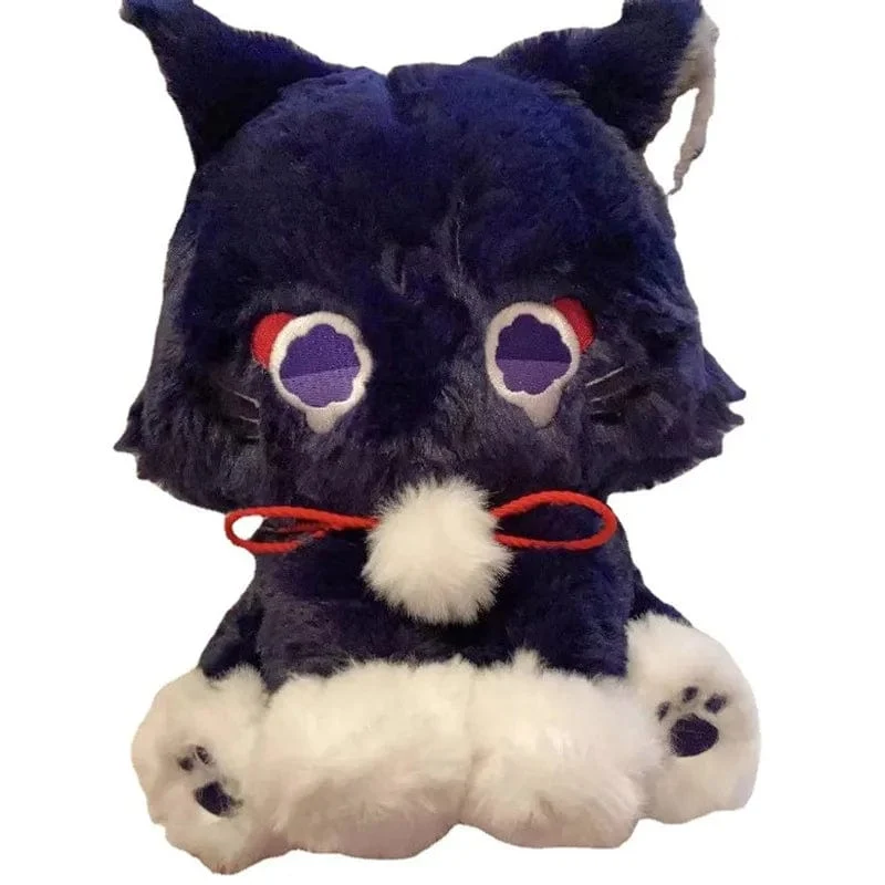 22cm Anime Scaramouche Katze süße Plüschpuppe Genshin Impact Wanderer Pet Cosplay gefülltes Kissen Spielzeug Geburtstagsgeschenk