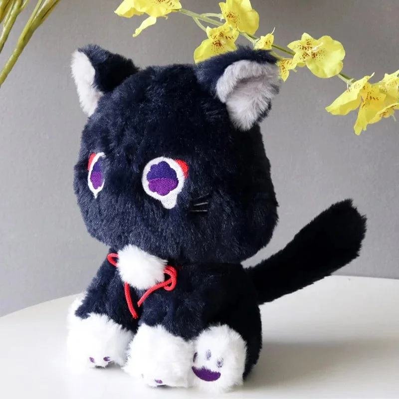 22cm Anime Scaramouche Katze süße Plüschpuppe Genshin Impact Wanderer Pet Cosplay gefülltes Kissen Spielzeug Geburtstagsgeschenk